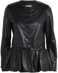 LIBEROWE - Leather Peplum Jacket - Lyst
