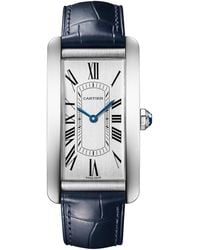 Cartier - Large Stainless Steel Tank Américaine Watch - Lyst