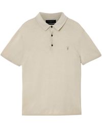 AllSaints - Merino Wool Mode Polo Shirt - Lyst