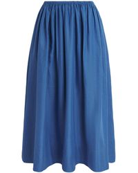 Toccin - Linen-Cotton Imogen Midi Skirt - Lyst