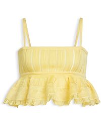 Alaïa - Knitted Crinoline Crop Top - Lyst