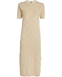 JOSEPH - Vichy Textured Knitted Dress - Lyst