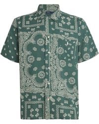Polo Ralph Lauren - Linen-Cotton Bandana-Print Short-Sleeve Shirt - Lyst