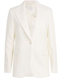 Eleventy - Linen-Wool Single-Button Blazer - Lyst