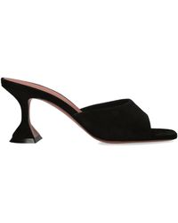 AMINA MUADDI - Suede Lupita Mules 70 - Lyst