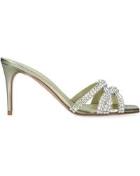 Gina - Crystal-Embellished Loie Mules 85 - Lyst