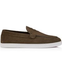 Christian Louboutin - Neoclboat Suede Boat Shoes - Lyst
