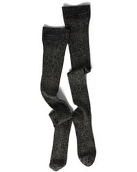 Miu Miu - Lamé Knee-High Socks - Lyst