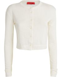 MAX&Co. - Linen Cropped Cardigan - Lyst