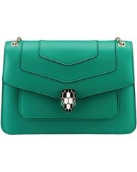 BVLGARI - Medium Leather Serpenti Forever Shoulder Bag - Lyst