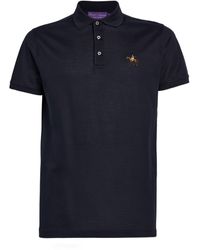 Ralph Lauren Purple Label - Cotton Logo Polo Shirt - Lyst