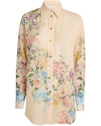 Zimmermann - Ramie Floral Halliday Shirt - Lyst