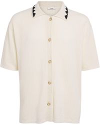Commas - Cotton-Hemp Crochet Embroidered Shirt - Lyst