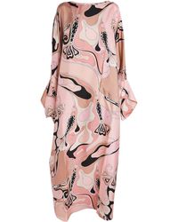 Emilio Pucci - Silk Orchidee Print Maxi Kaftan - Lyst
