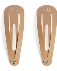 Balenciaga - Logo Hair Clips - Lyst