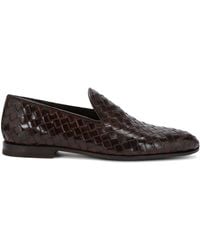Bontoni - Leather Guanto Woven Loafers - Lyst