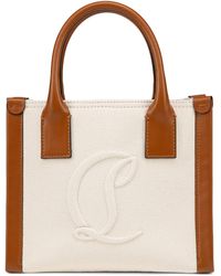 Christian Louboutin - By My Side Mini Canvas Tote Bag - Lyst