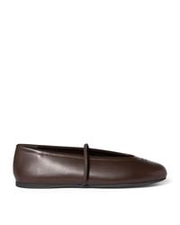 Miu Miu - Nappa Leather Mary Jane Ballet Flats - Lyst