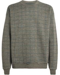 Maison Margiela - Virgin Wool Check Sweater - Lyst