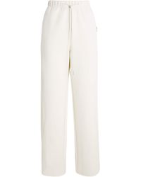 MAX&Co. - Cotton-Blend Jersey And Canvas Sweatpants - Lyst