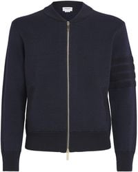 Thom Browne - Virgin Wool-Blend Bomber Jacket - Lyst