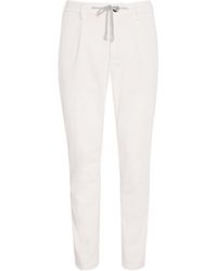Eleventy - Cotton Corduroy Drawstring Straight Trousers - Lyst