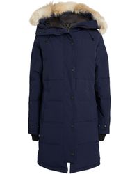 Canada Goose Chelsea Fur-trim Parka - Blue