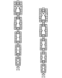 BVLGARI - White Gold And Diamond B.zero1 Earrings - Lyst