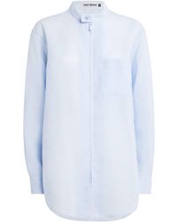 Issey Miyake - Cotton-Linen Paper-Esque U Shirt - Lyst