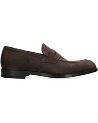 ZEGNA - Suede L'Asola Loafers - Lyst