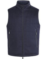 Corneliani - Virgin Wool Padded Gilet - Lyst