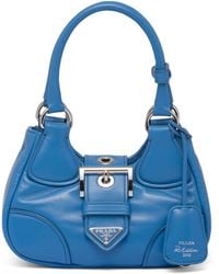 Prada - Small Leather Re-edition Moon Shoulder Bag - Lyst