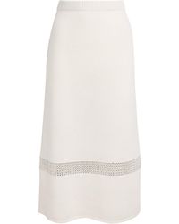 Fabiana Filippi - Wool-Silk-Cashmere Midi Skirt - Lyst