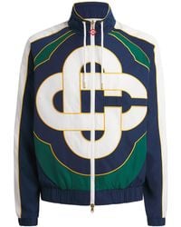 CASABLANCA - Check Appliqué Windbreaker Jacket - Lyst