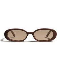 Le Specs - Oval Outta Love Sunglasses - Lyst