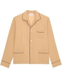 Saint Laurent - Silk Stripe Pyjama Top - Lyst
