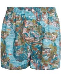Derek Rose - Cotton Printed Ledbury Boxer Shorts - Lyst