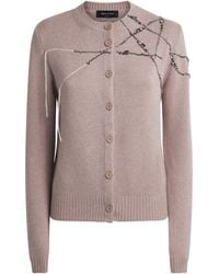 Fabiana Filippi - Wool-Silk-Cashmere Embellished Cardigan - Lyst