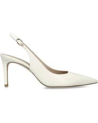 Stuart Weitzman - Leather Power Slingback Pumps 75 - Lyst