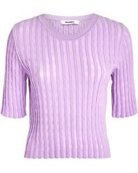 Valentino - Organic Cotton-Blend Knit Ibiza T-Shirt - Lyst