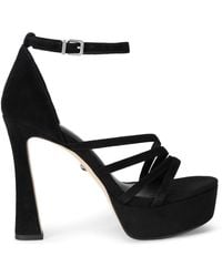 Kurt Geiger - Suede Annabel Platform Sandals 130 - Lyst