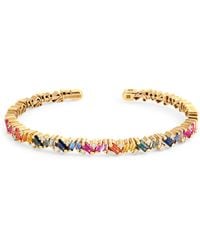 Suzanne Kalan - Diamond And Sapphire Frenzy Bangle - Lyst