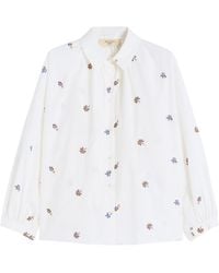 Weekend by Maxmara - Poplin Embroidered Shirt - Lyst