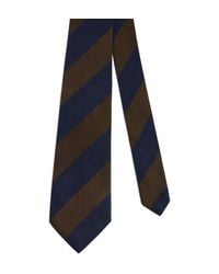 dunhill - Mulberry Silk Stripe Tie - Lyst