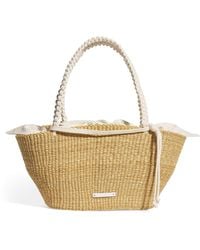 Muuñ - Straw Margareth Tote Bag - Lyst