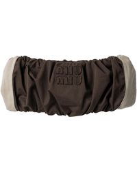 Miu Miu - Cotton Twill Bandeau Top - Lyst