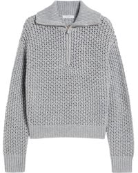 Max Mara - Wool-Blend Half-Zip Sweater - Lyst