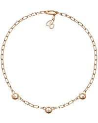 Chopard - And Diamond Happy Diamonds Icons Necklace - Lyst