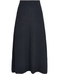 Molli - Virgin Wool-Blend Basket-Weave Midi Skirt - Lyst
