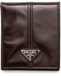 Prada - Leather Bifold Wallet - Lyst